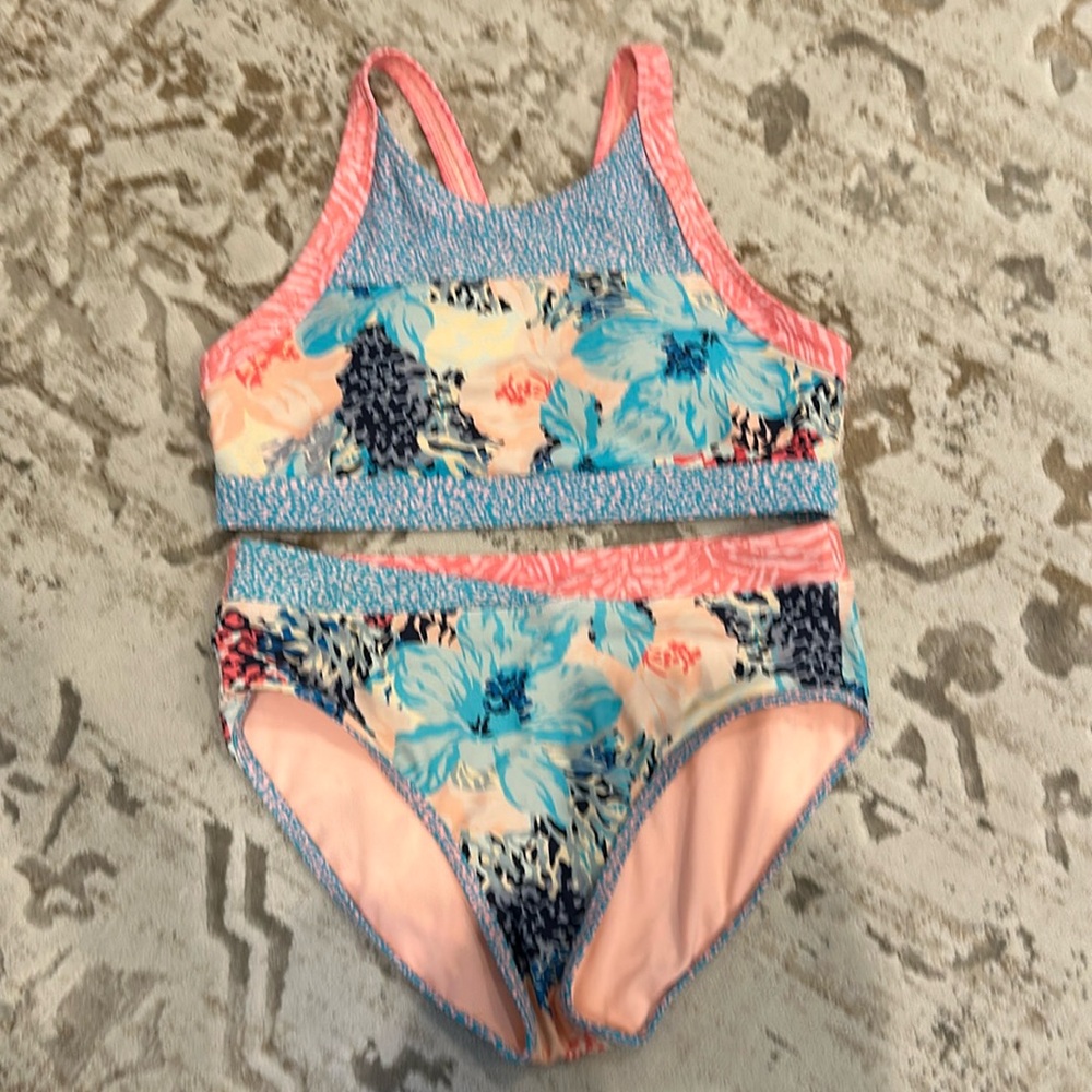 Athleta Girl Two Piece Swim Suit Sz XL/14